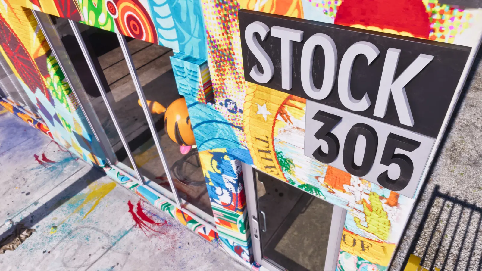 Stock 305, a shop wrapped in color