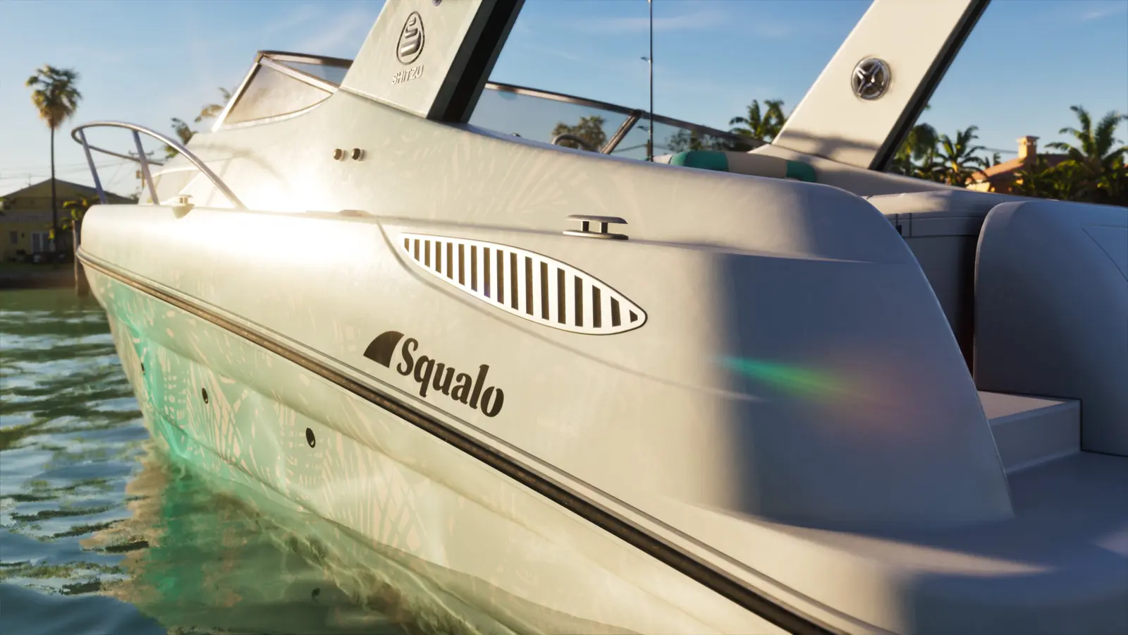 A Squalo cruiser on clear water